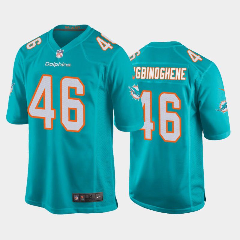 Men Miami Dolphins #46 Noah Igbinoghene Nike Green Game NFL Jersey->miami dolphins->NFL Jersey